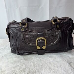 Vintage Michael Kors Chocolate Brown Leather Handbag